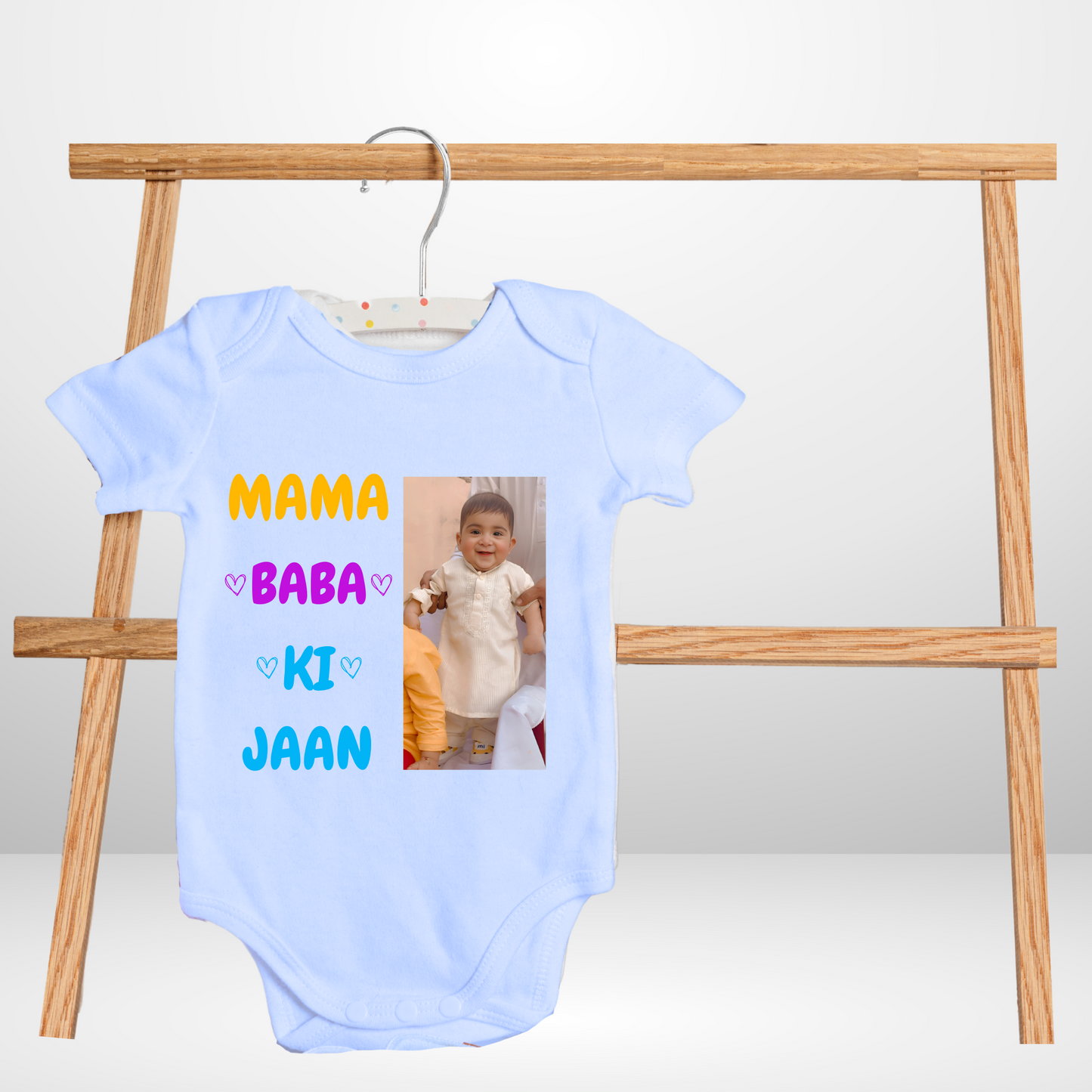 Customize Baby Picture Name Mama baba ki Jaan Romper