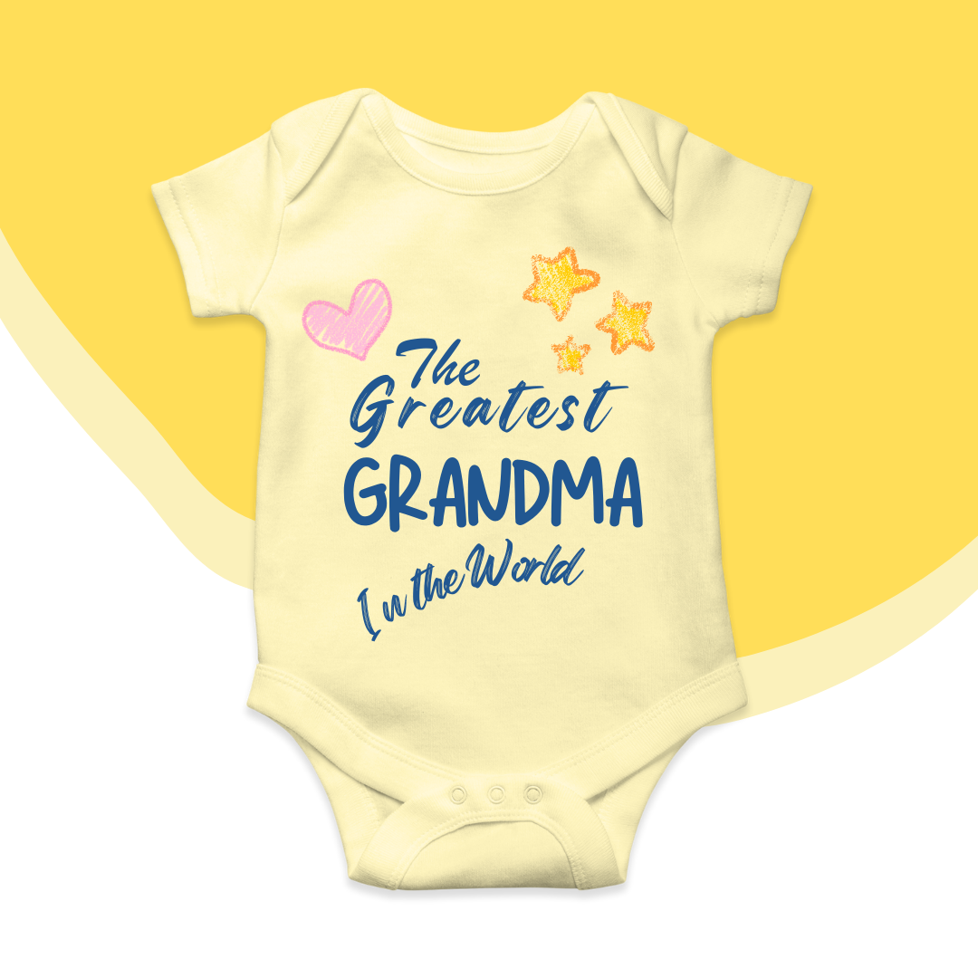 Greatest GRANDMA cute Baby romper| 0-18 month size 4 Colors
