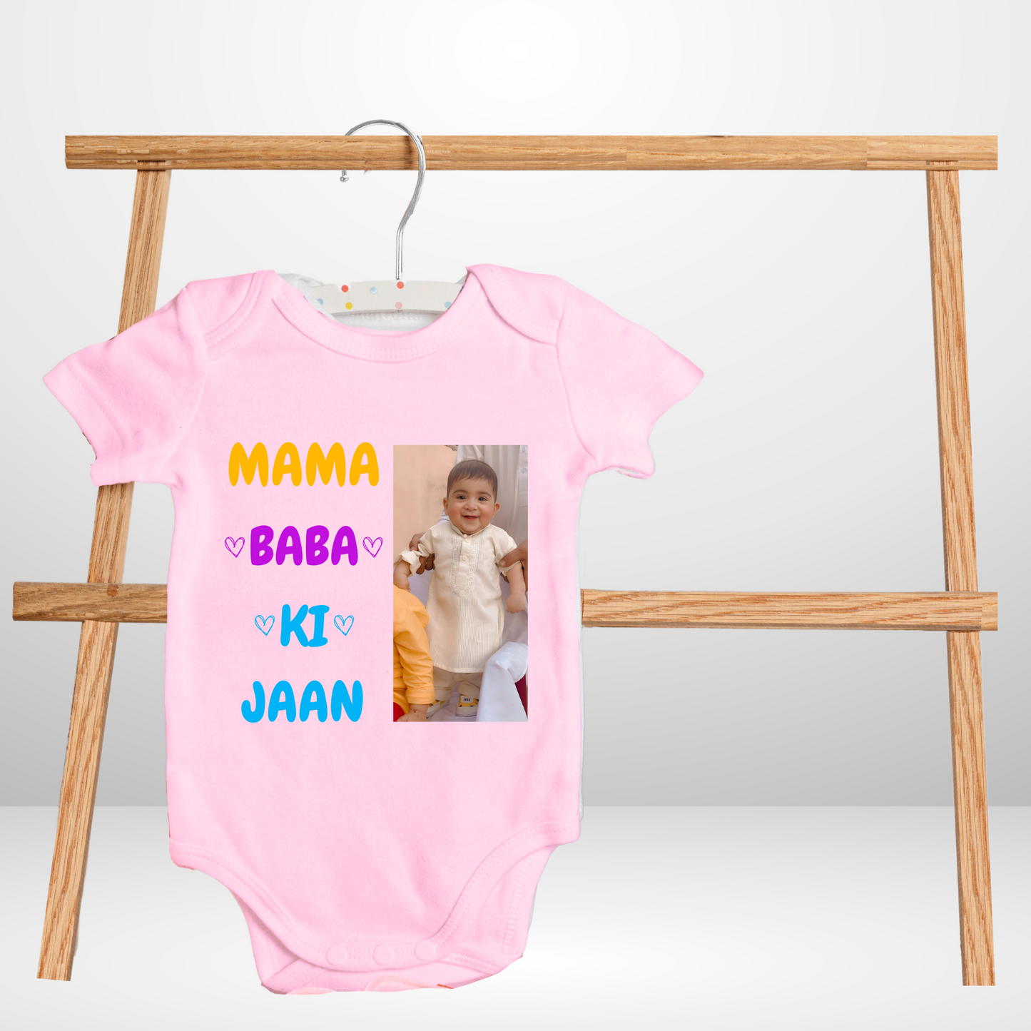 Customize Baby Picture Name Mama baba ki Jaan Romper