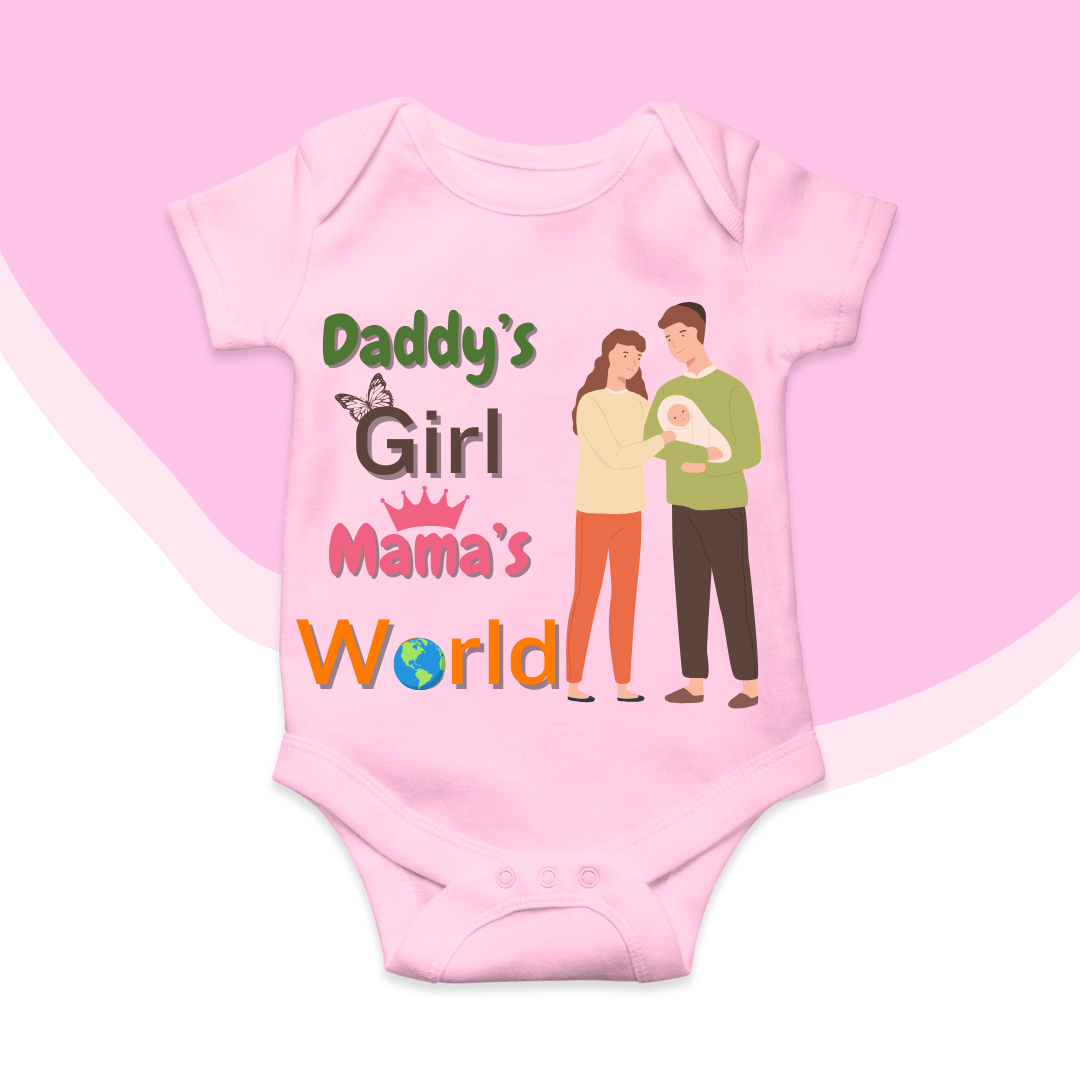 Daddy's Girl Mama's World Romper | Adorable Rompers for Your Little Star
