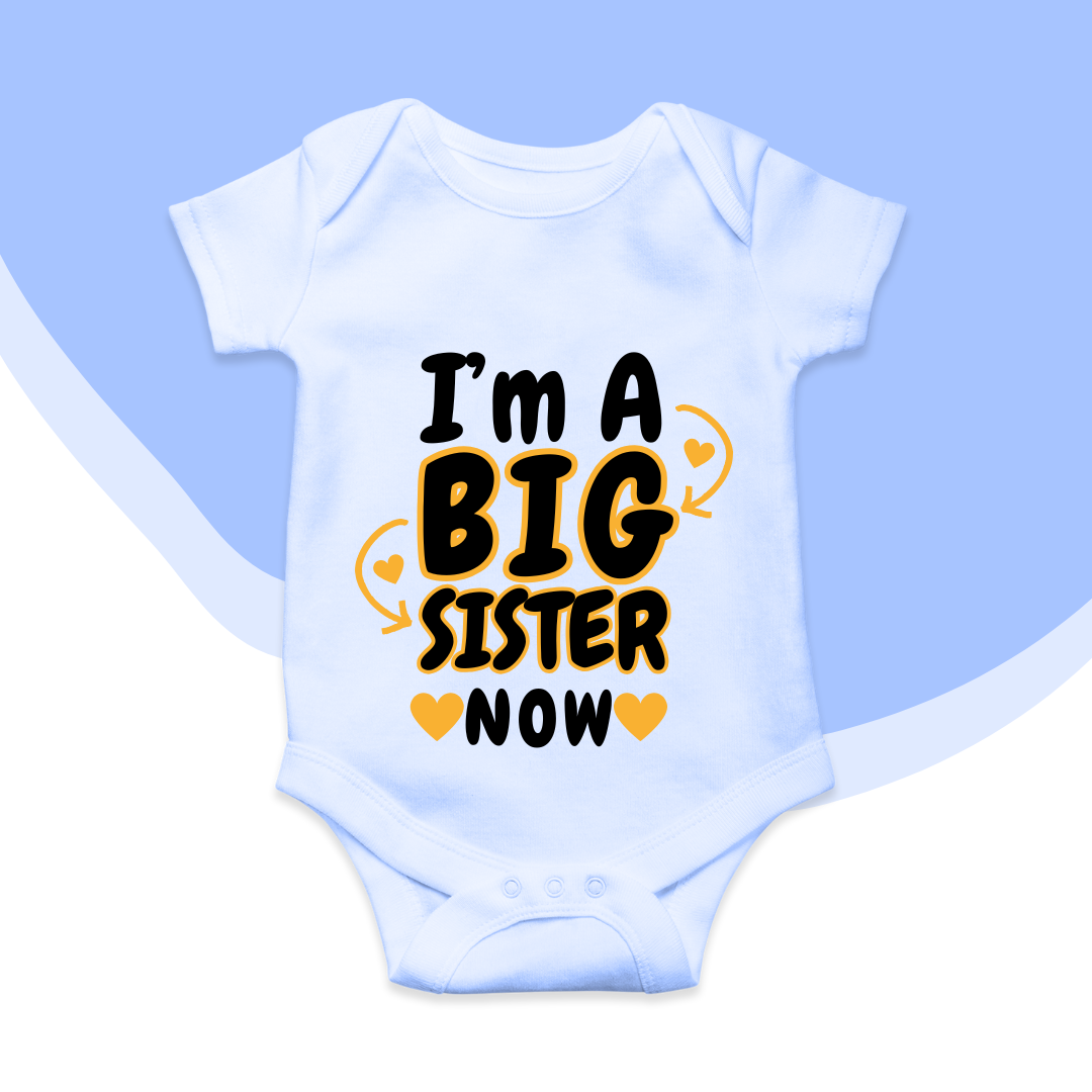 I'm a Big Sister baby romper| Adorable Rompers for Your Little Star