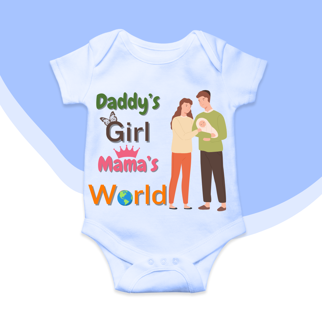 Daddy's Girl Mama's World Romper | Adorable Rompers for Your Little Star