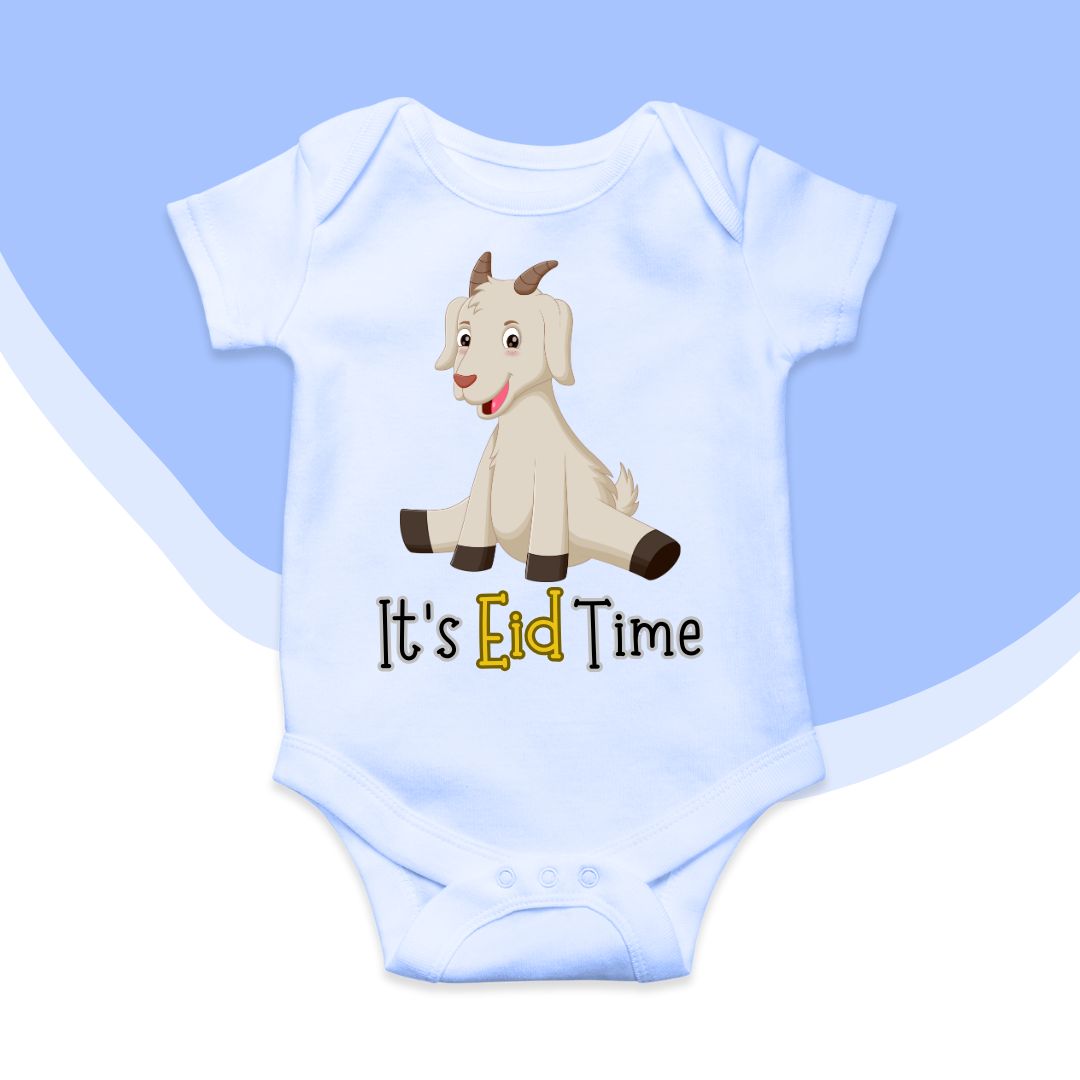 It's Eid Time Stylish Funny Baby Romper Eid ul Adha Collection | Size 0-12 Months