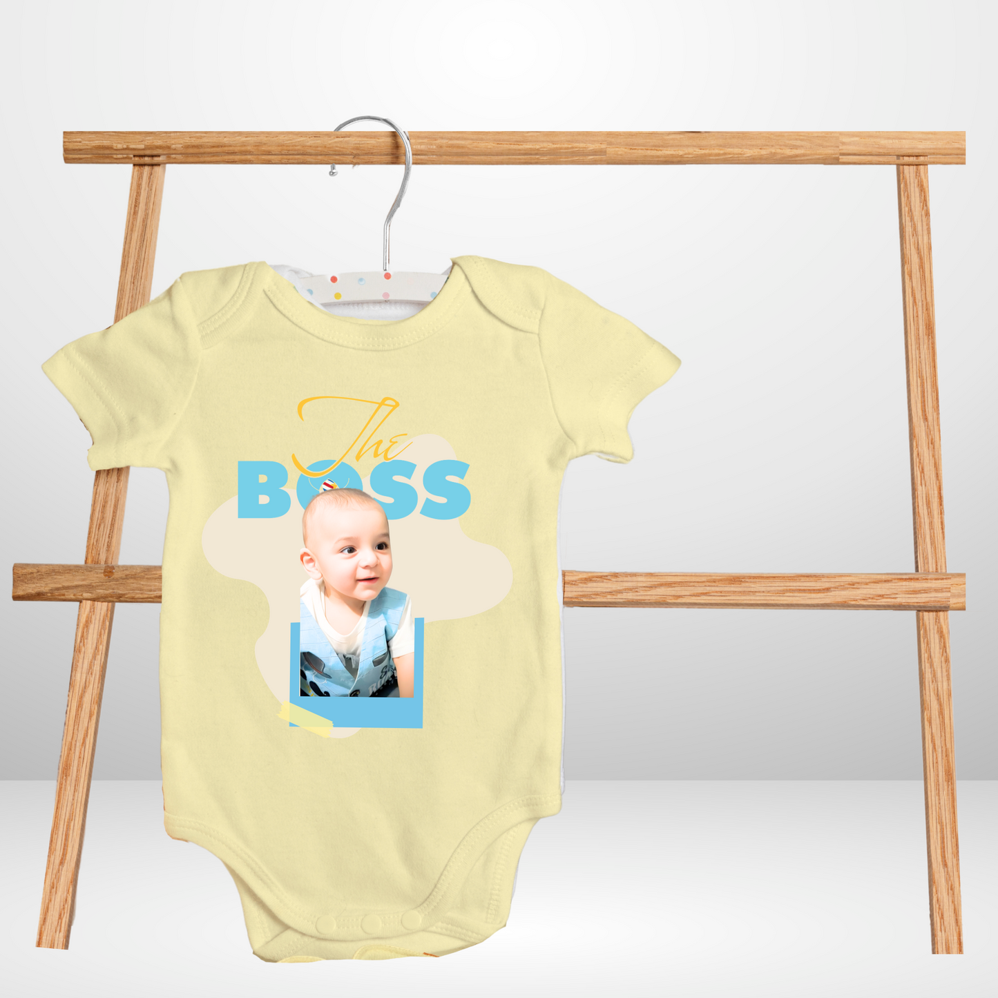 Customize Baby Picture Name Boss Design Romper