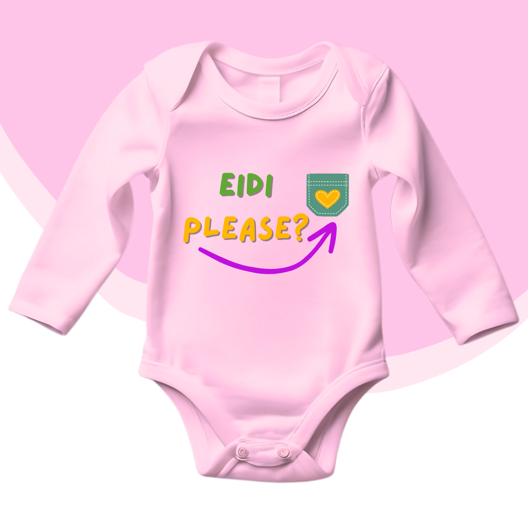 My Eidi Please Pocket Romper | Eid Romper