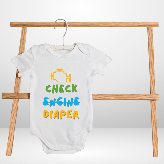 Check My Diaper Baby Romper | Adorable Rompers for Your Little Star