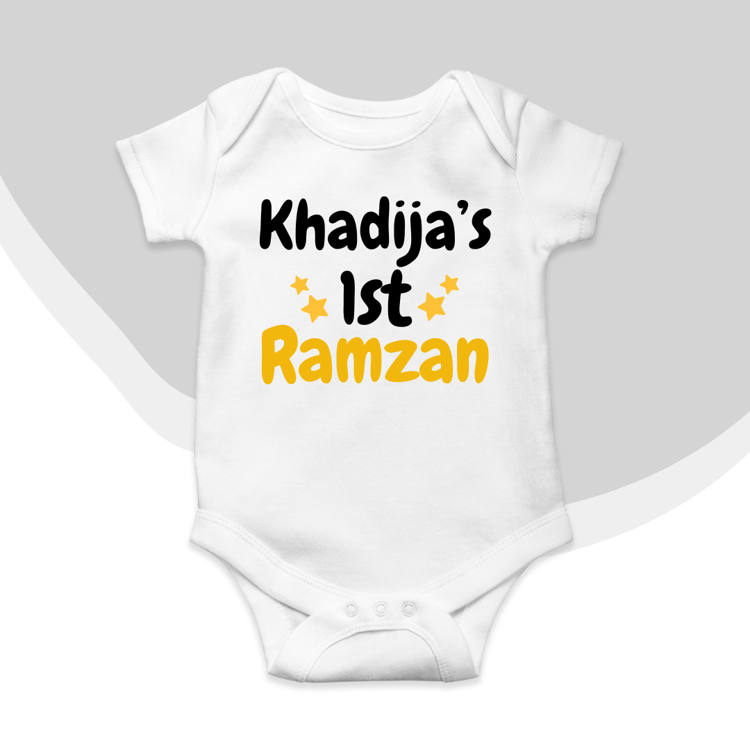 Customized Name's 1st Ramadam Stars Romper