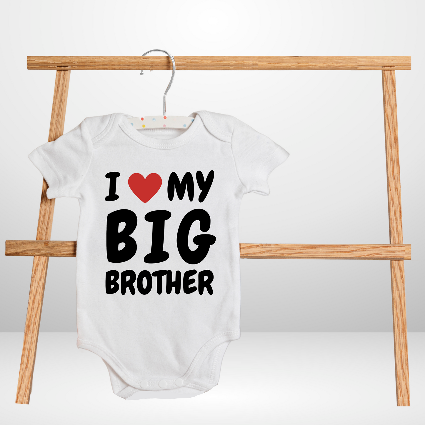 I love my big Brother/Sister custom Romper for your little one