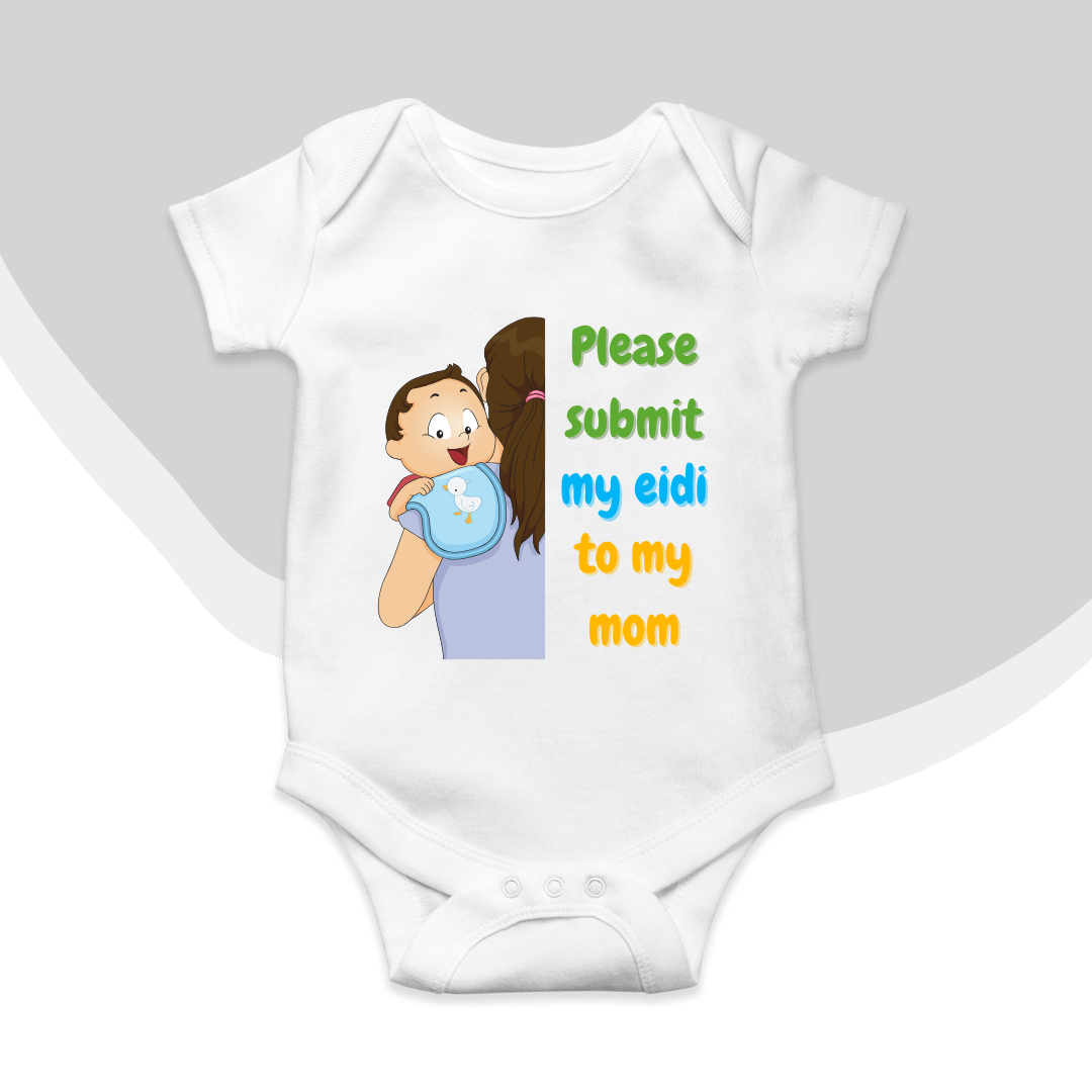 Comic Submit My Eidi Romper | Eid Romper