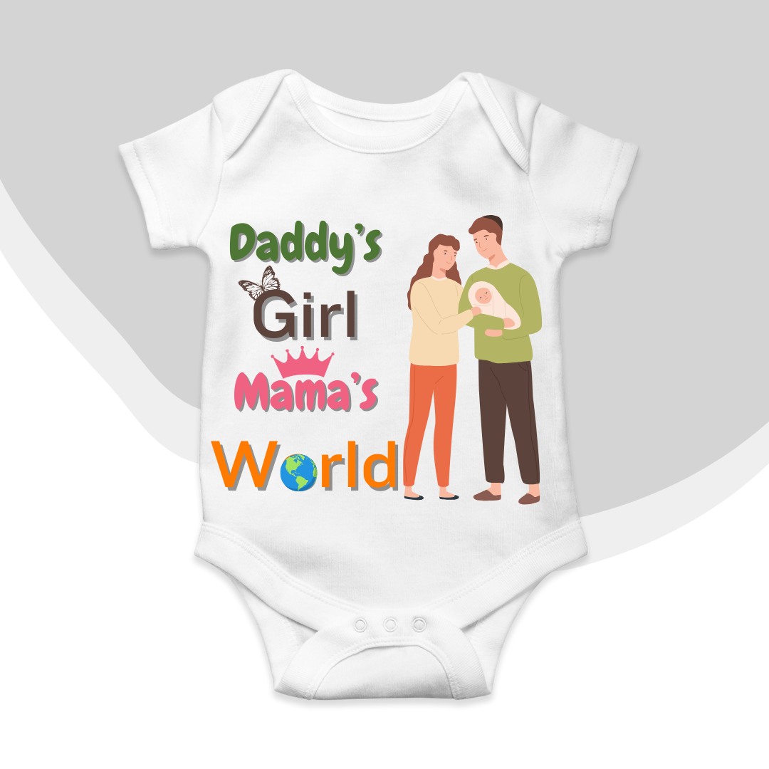 Daddy's Girl Mama's World Romper | Adorable Rompers for Your Little Star