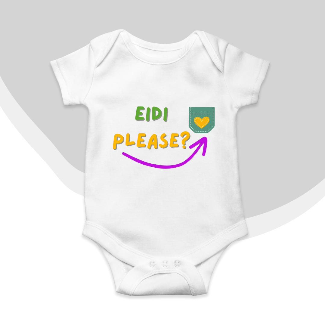 My Eidi Please Pocket Romper | Eid Romper