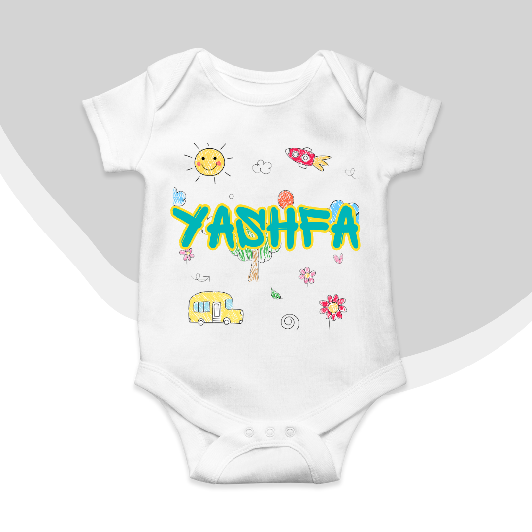 Custom Name Baby Romper 2025| New Born-18 Months