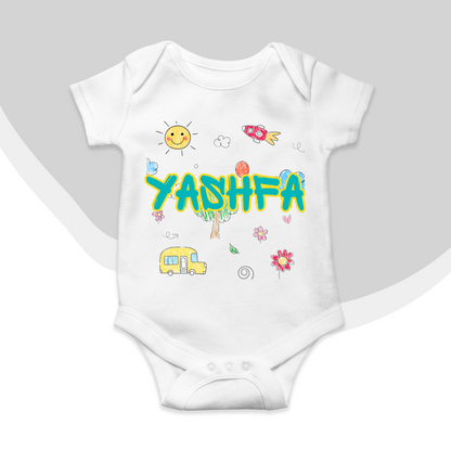 Custom Name Baby Romper 2025| New Born-18 Months