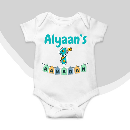 Customized Name's 1st Ramadan Flags Romper