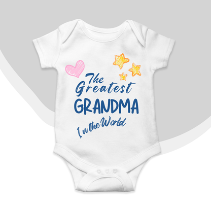 Greatest GRANDMA cute Baby romper| 0-18 month size 4 Colors