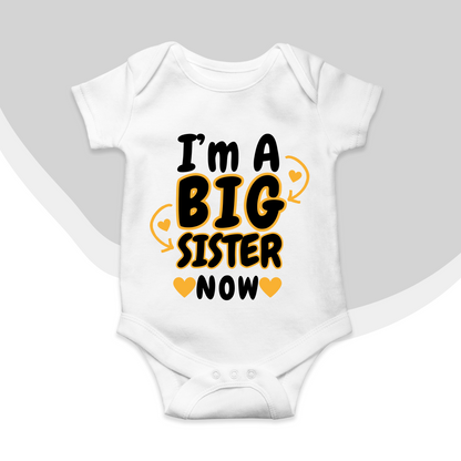 I'm a Big Sister baby romper| Adorable Rompers for Your Little Star