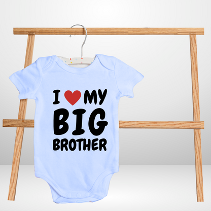 I love my big Brother/Sister custom Romper for your little one