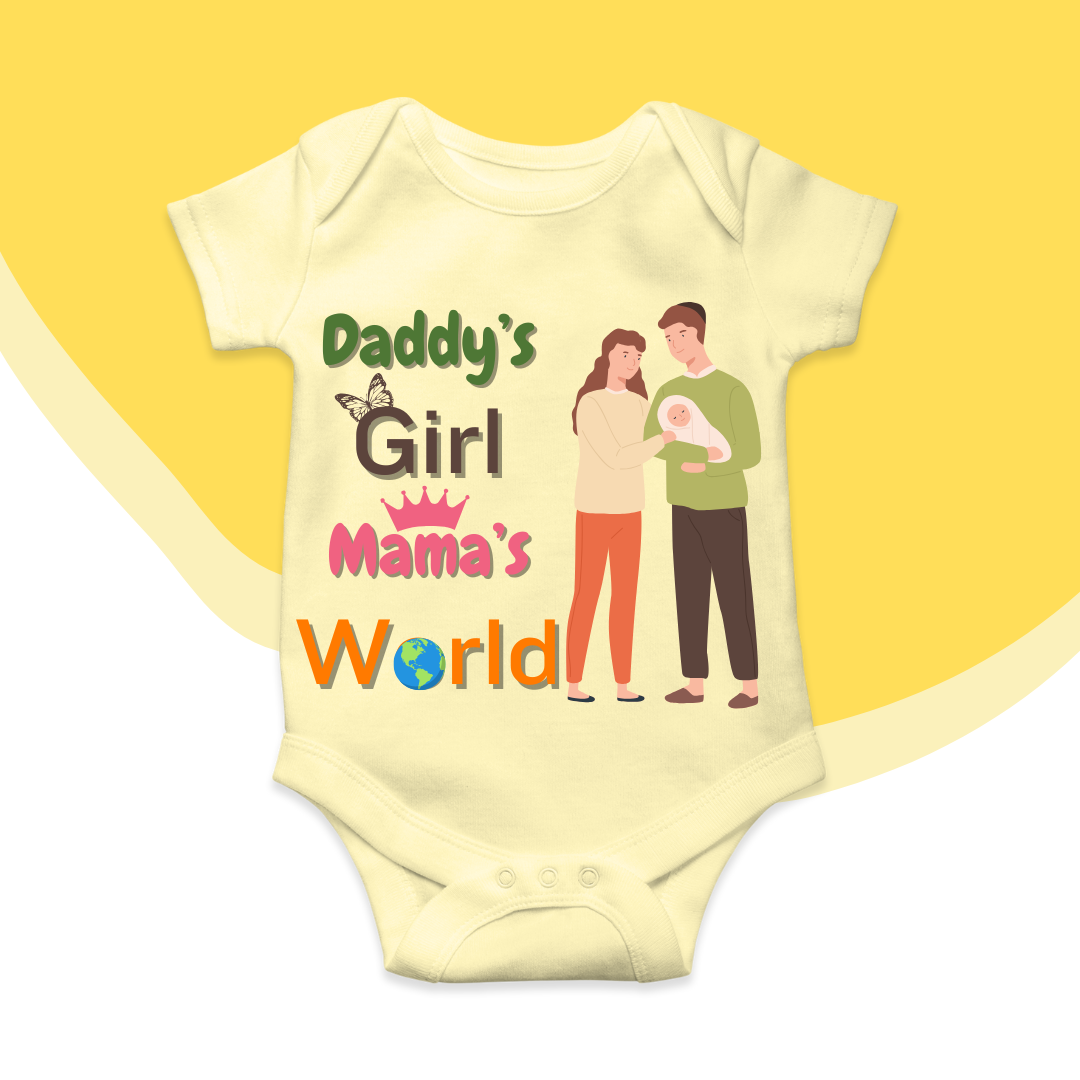 Daddy's Girl Mama's World Romper | Adorable Rompers for Your Little Star