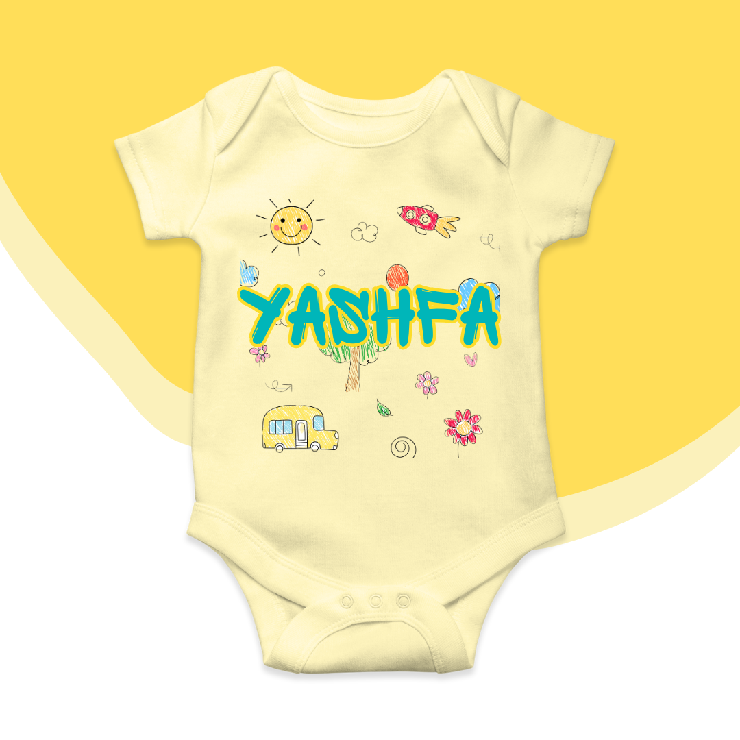 Custom Name Baby Romper 2025| New Born-18 Months