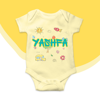 Custom Name Baby Romper 2025| New Born-18 Months