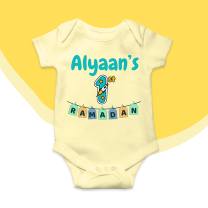 Customized Name's 1st Ramadan Flags Romper