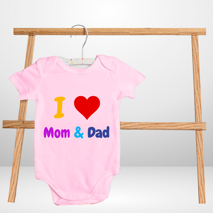 I love Mom n Dad Romper| Adorable Rompers for Your Little Star