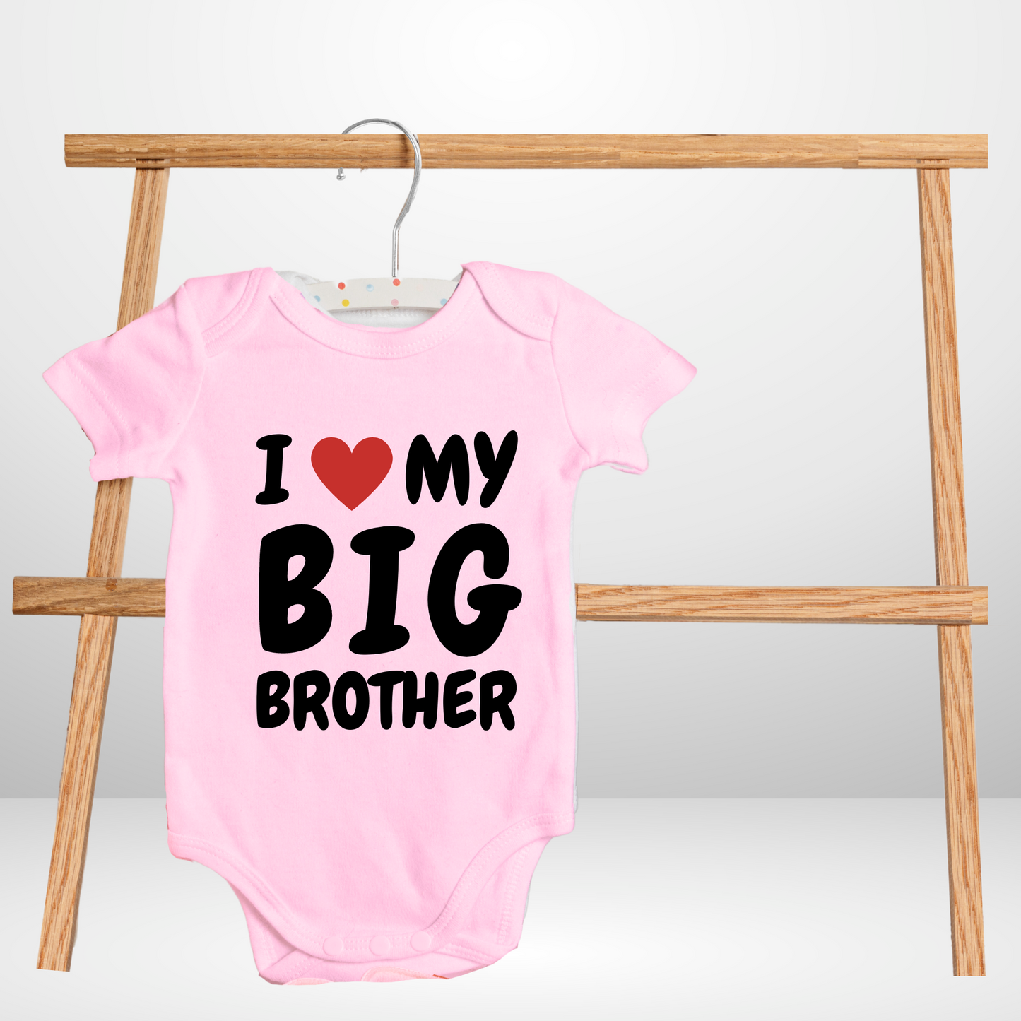 I love my big Brother/Sister custom Romper for your little one