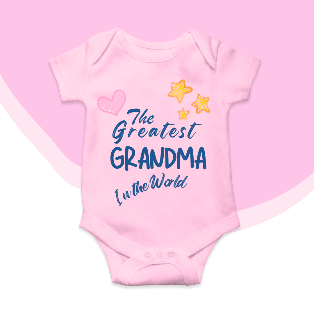 Greatest GRANDMA cute Baby romper| 0-18 month size 4 Colors