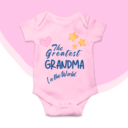 Greatest GRANDMA cute Baby romper| 0-18 month size 4 Colors
