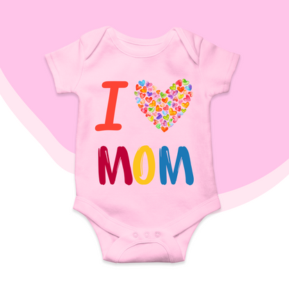 I love my Mom cute Baby romper| 0-18 month size 4 Colors