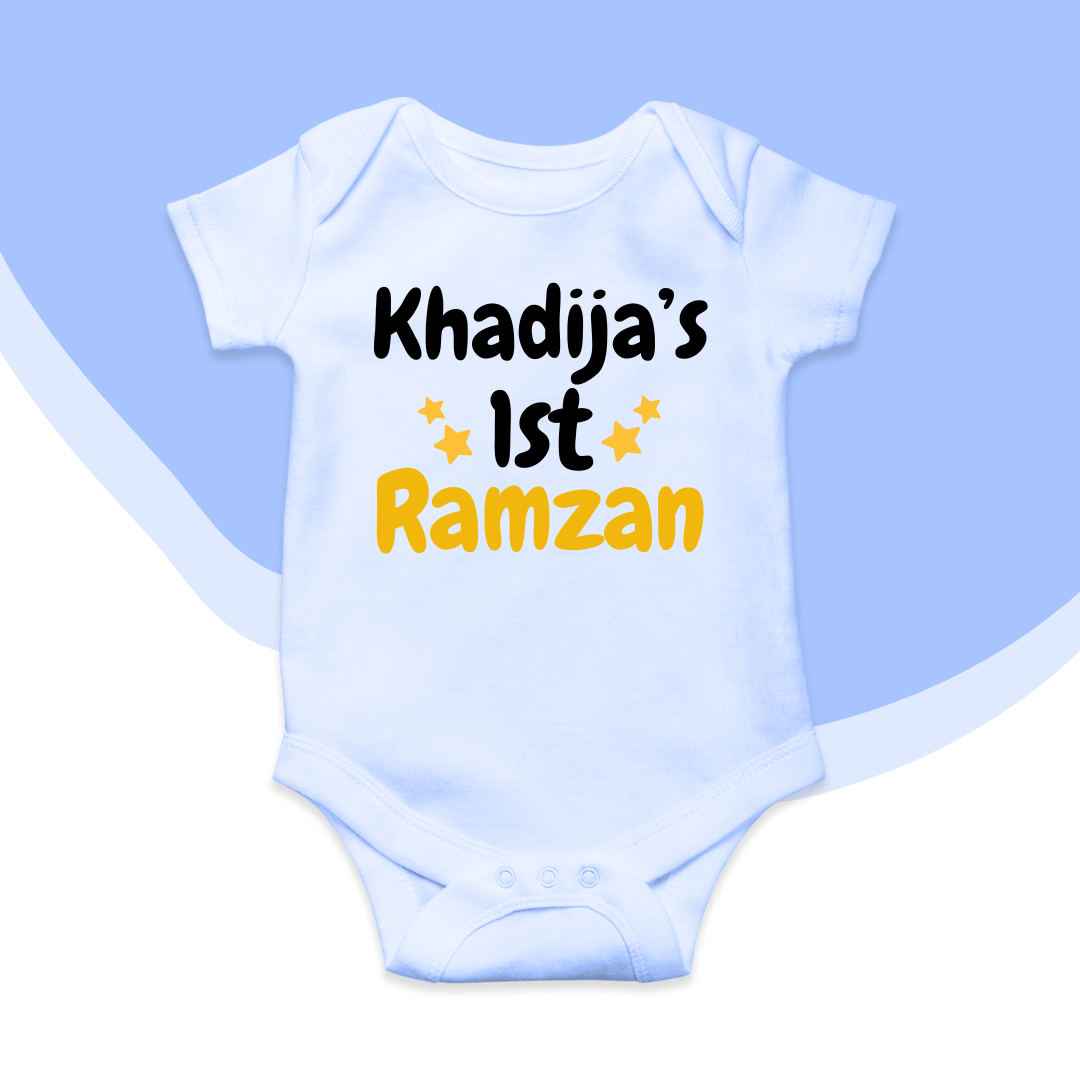Customized Name's 1st Ramadam Stars Romper