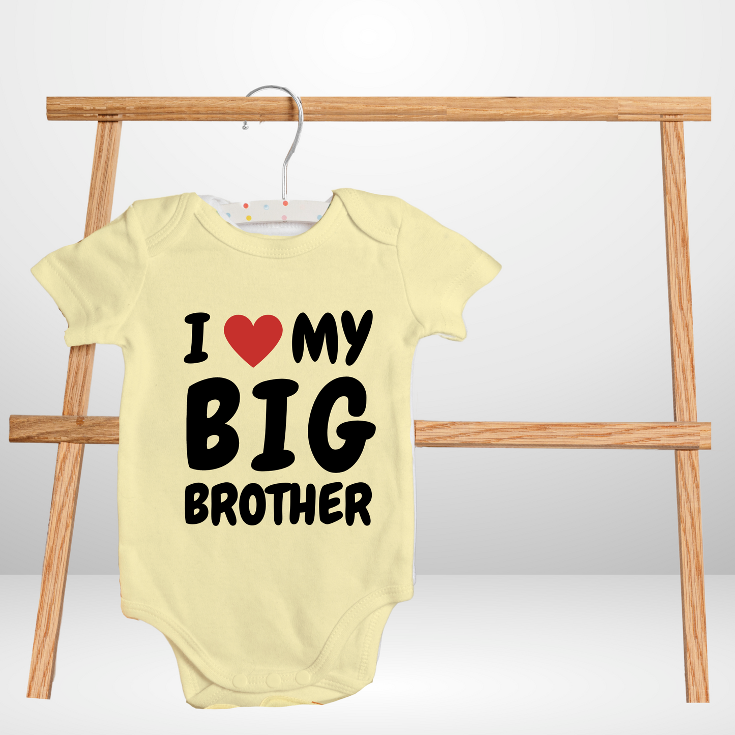 I love my big Brother/Sister custom Romper for your little one