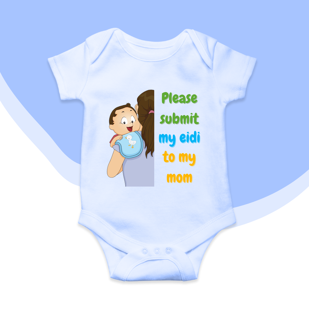 Comic Submit My Eidi Romper | Eid Romper