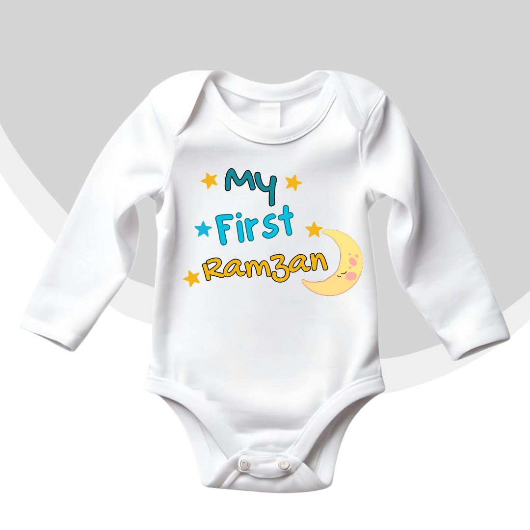 My first Ramzan Baby Romper|Size 0-18 Months