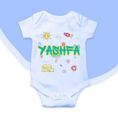 Custom Name Baby Romper 2025| New Born-18 Months