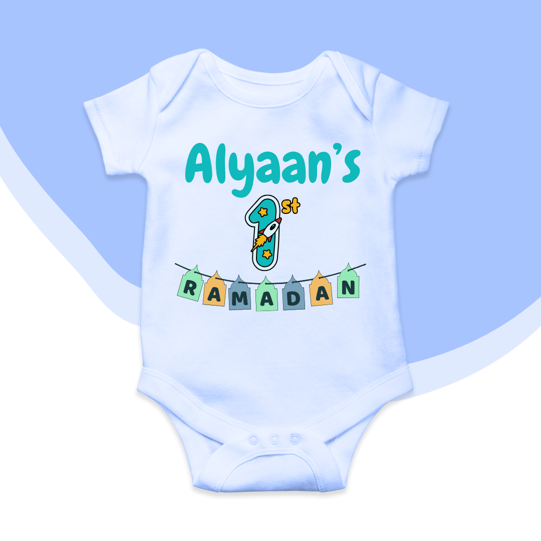 Customized Name's 1st Ramadan Flags Romper