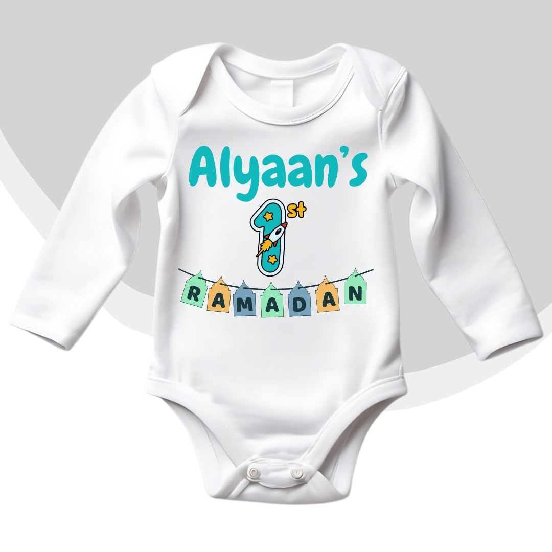 Customized Name's 1st Ramadan Flags Romper