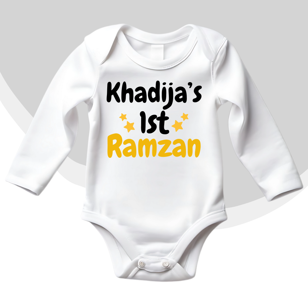 Customized Name's 1st Ramadam Stars Romper
