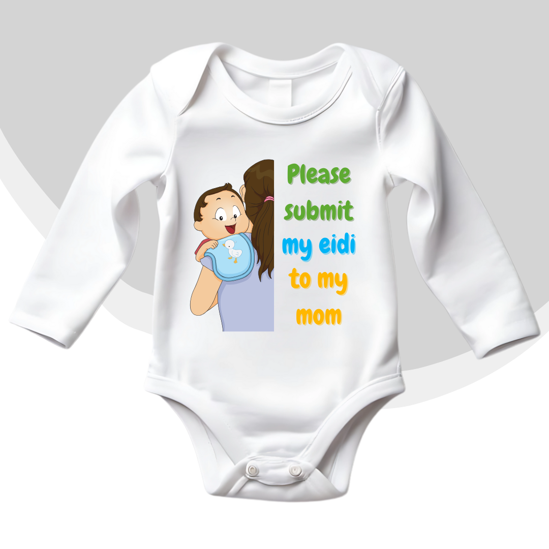 Comic Submit My Eidi Romper | Eid Romper
