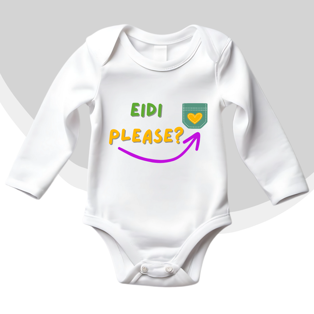 My Eidi Please Pocket Romper | Eid Romper