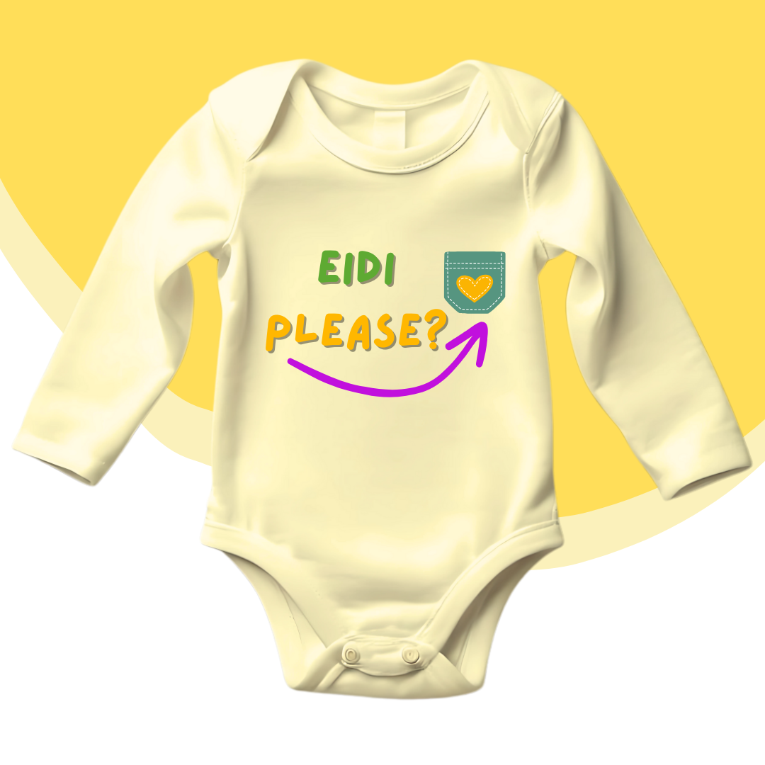 My Eidi Please Pocket Romper | Eid Romper
