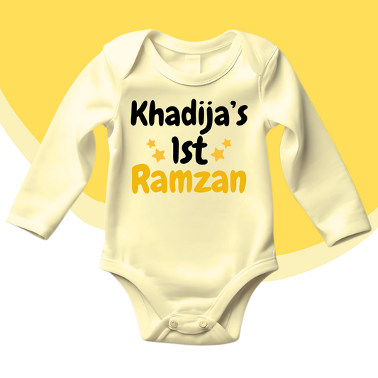 Customized Name's 1st Ramadam Stars Romper