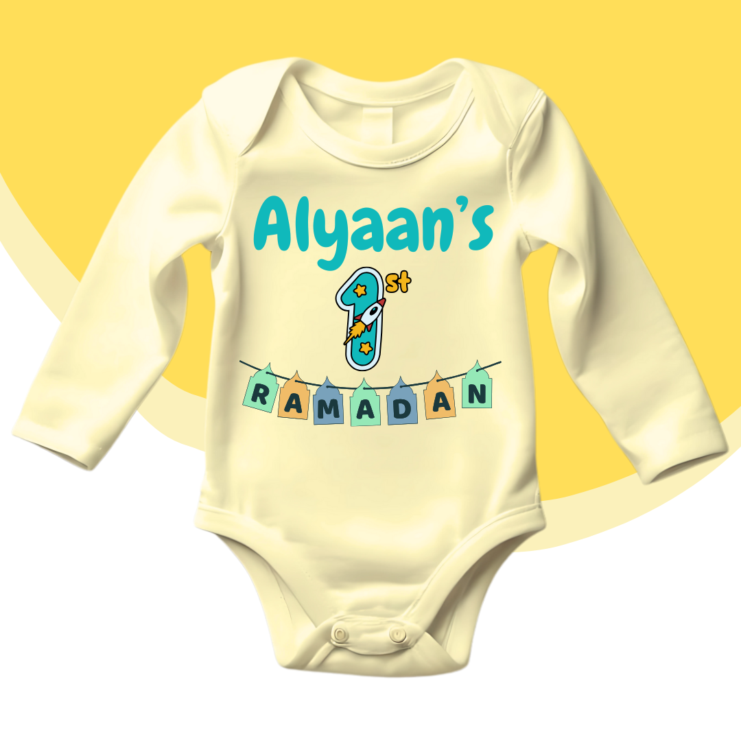 Customized Name's 1st Ramadan Flags Romper