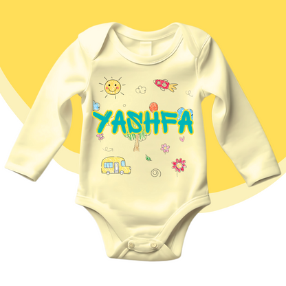 Custom Name Baby Romper 2025| New Born-18 Months
