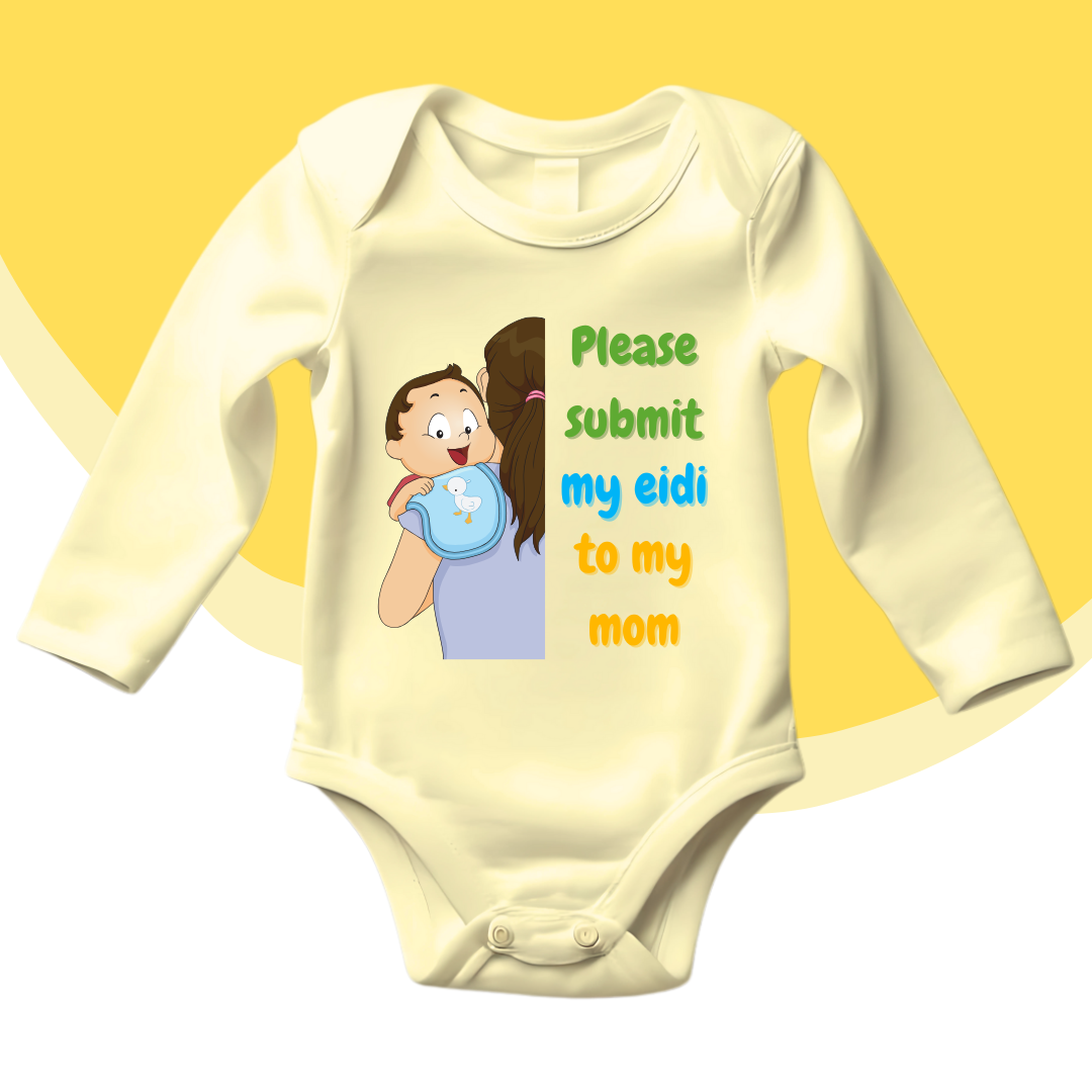 Comic Submit My Eidi Romper | Eid Romper