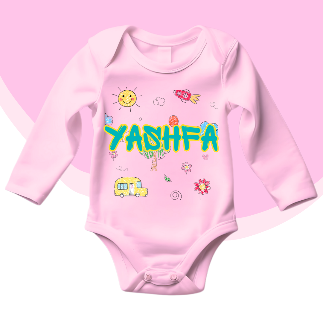 Custom Name Baby Romper 2025| New Born-18 Months
