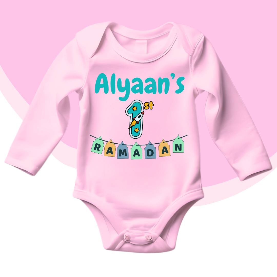 Customized Name's 1st Ramadan Flags Romper