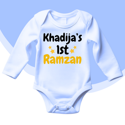 Customized Name's 1st Ramadam Stars Romper