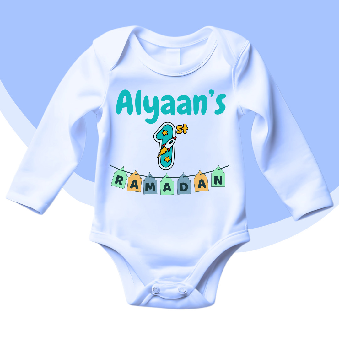 Customized Name's 1st Ramadan Flags Romper
