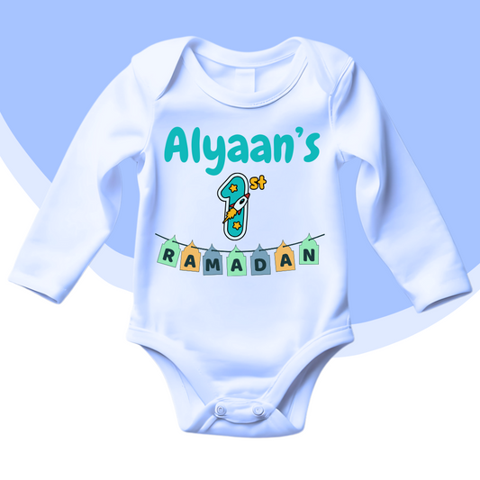 Customized Name's 1st Ramadan Flags Romper